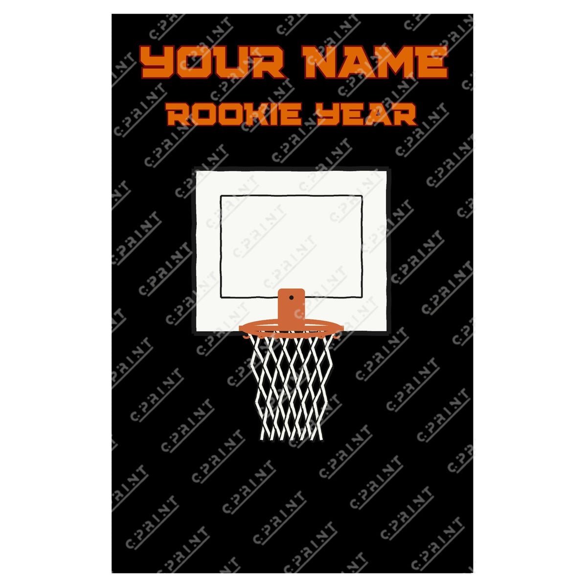basketball Custom Backdrop by Theme - C Print USA