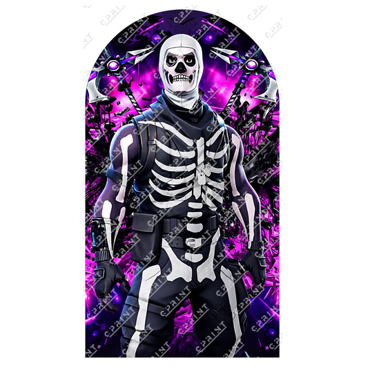 Battle Royale Skull Gamer Arch Backdrop - C Print USA