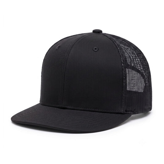 BIG BX025 Structured Twill Cap- Black - C Print USA