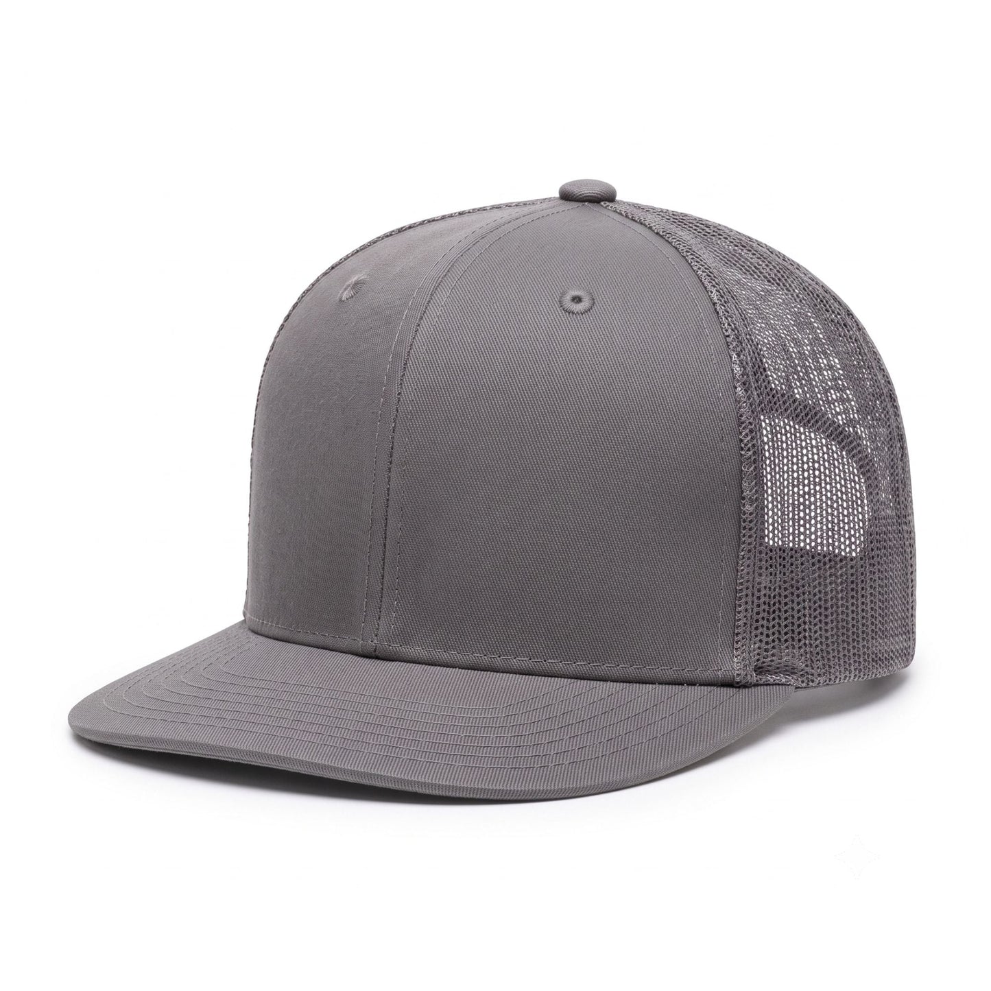 BIG BX025 Structured Twill Cap- Grey - C Print USA