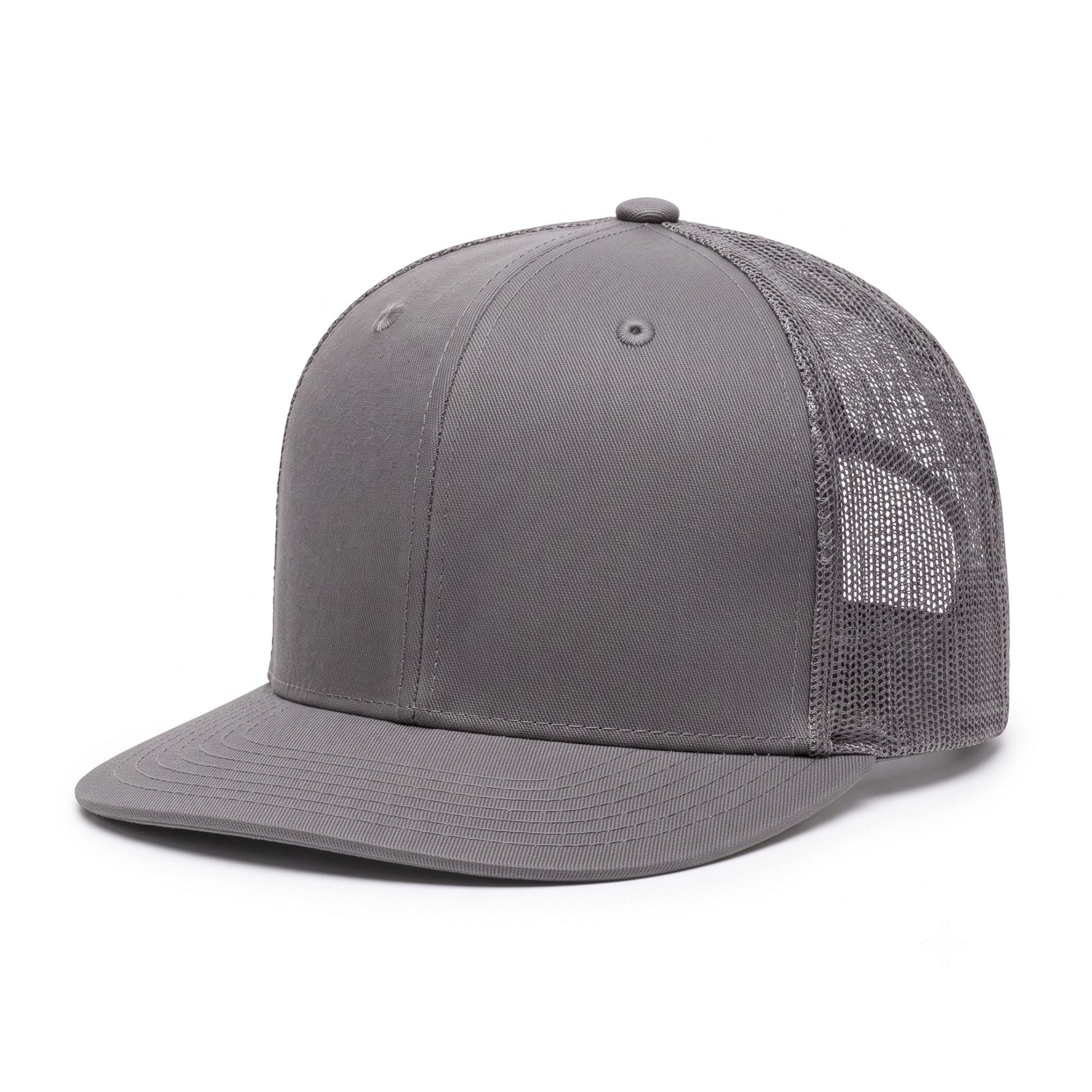 BIG BX025 Structured Twill Cap- Grey - C Print USA