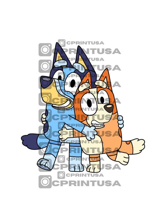 BLUEY AND BINGO CUT OUT - C Print USA