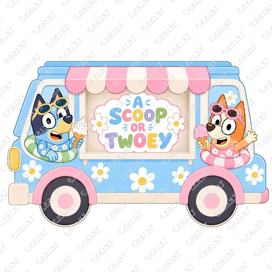 BLUEY AND BINGO CUT OUT - C Print USA
