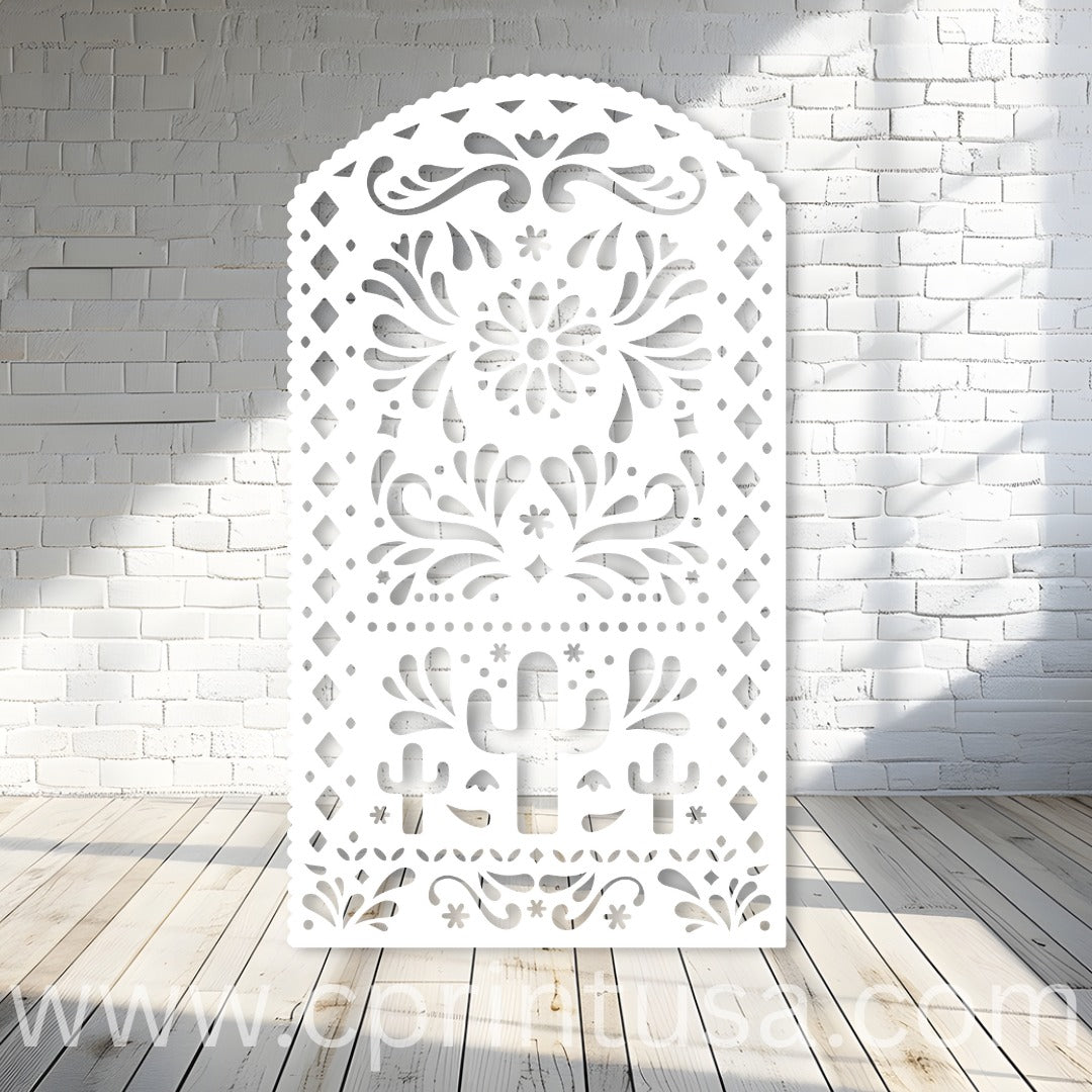 Cactus White Backdrop Theme - C Print USA