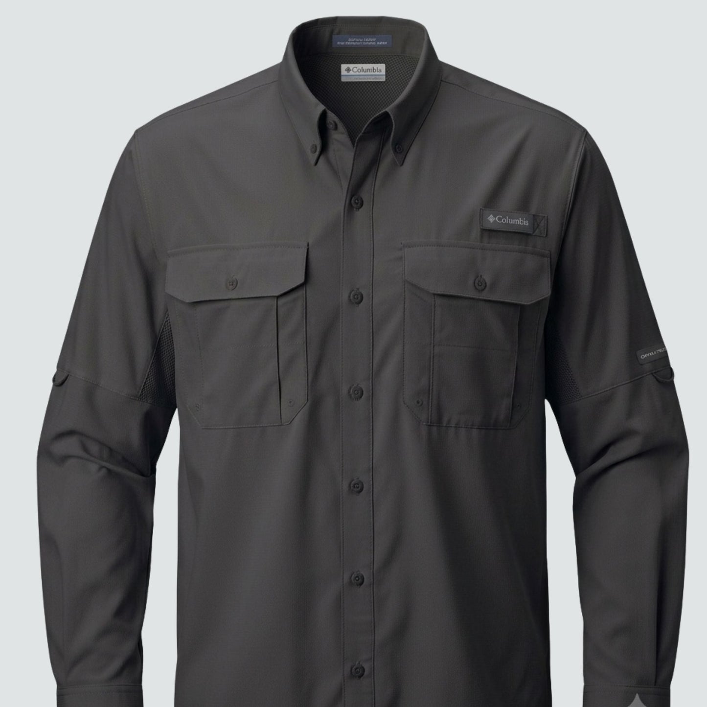 Columbia Fishing Shirt - Carbon- embroidery - C Print USA