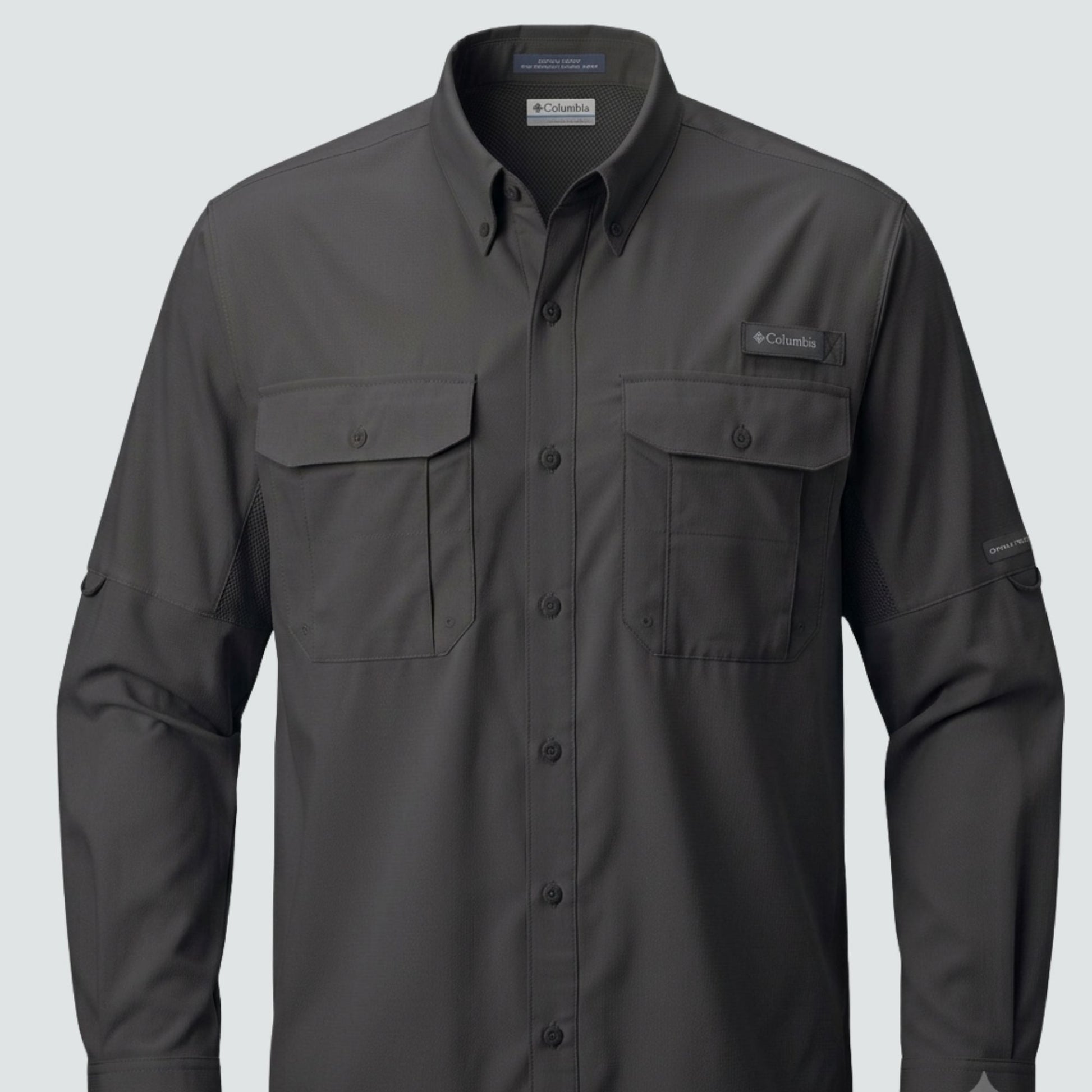 Columbia Fishing Shirt - Carbon- embroidery - C Print USA
