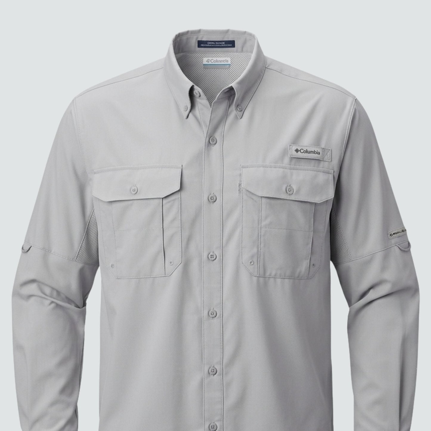 Columbia Fishing Shirt - Cool Grey- embroidery - C Print USA