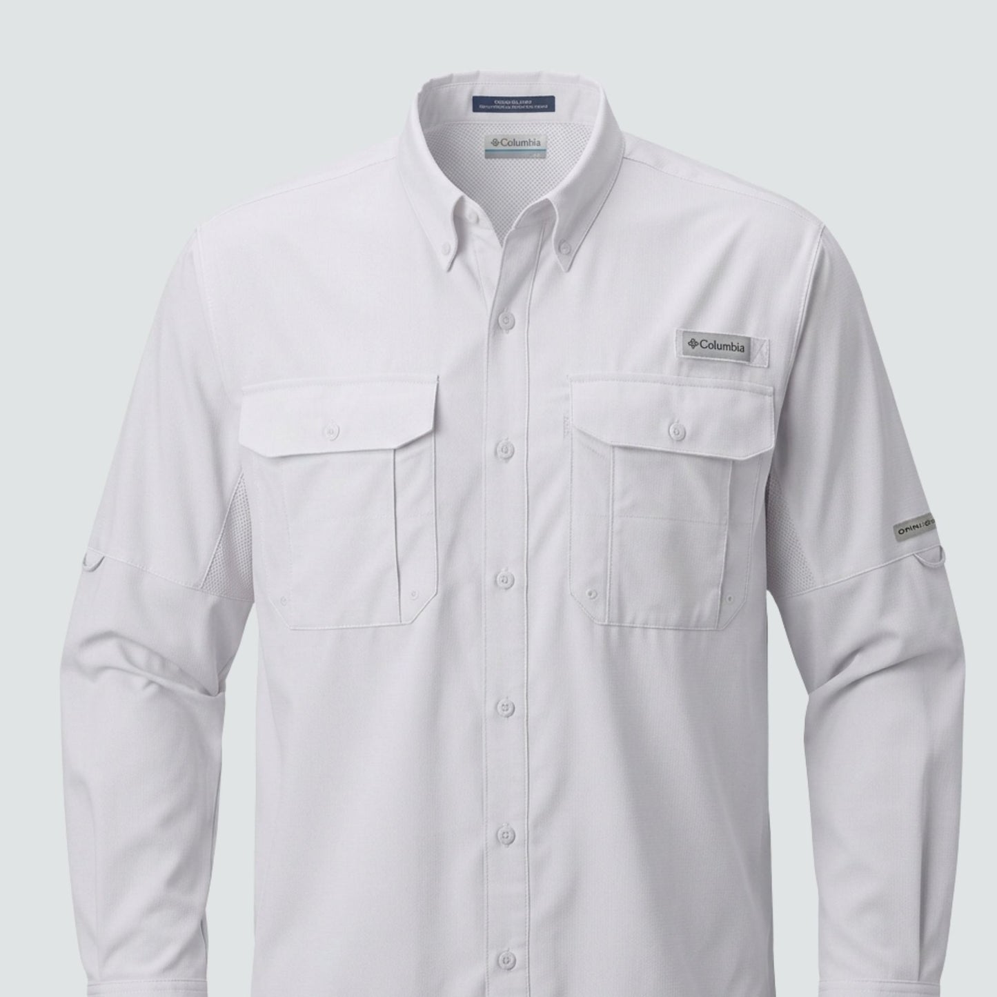 Columbia Fishing Shirt - White - embroidery - C Print USA