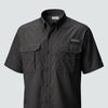 Columbia Tamiami II Short Sleeve Shirt - Black - embroidery - C Print USA