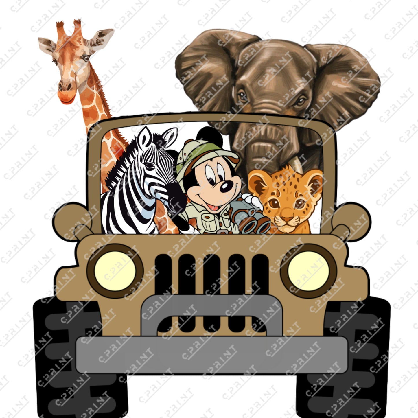 SAFARI MICKEY MOUSE  CUT OUT
