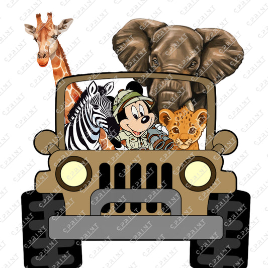 SAFARI MICKEY MOUSE  CUT OUT