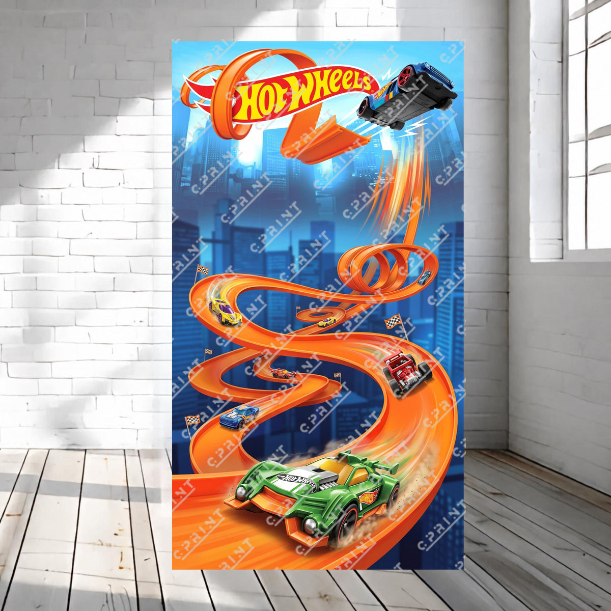 Hot Wheels Backdrop