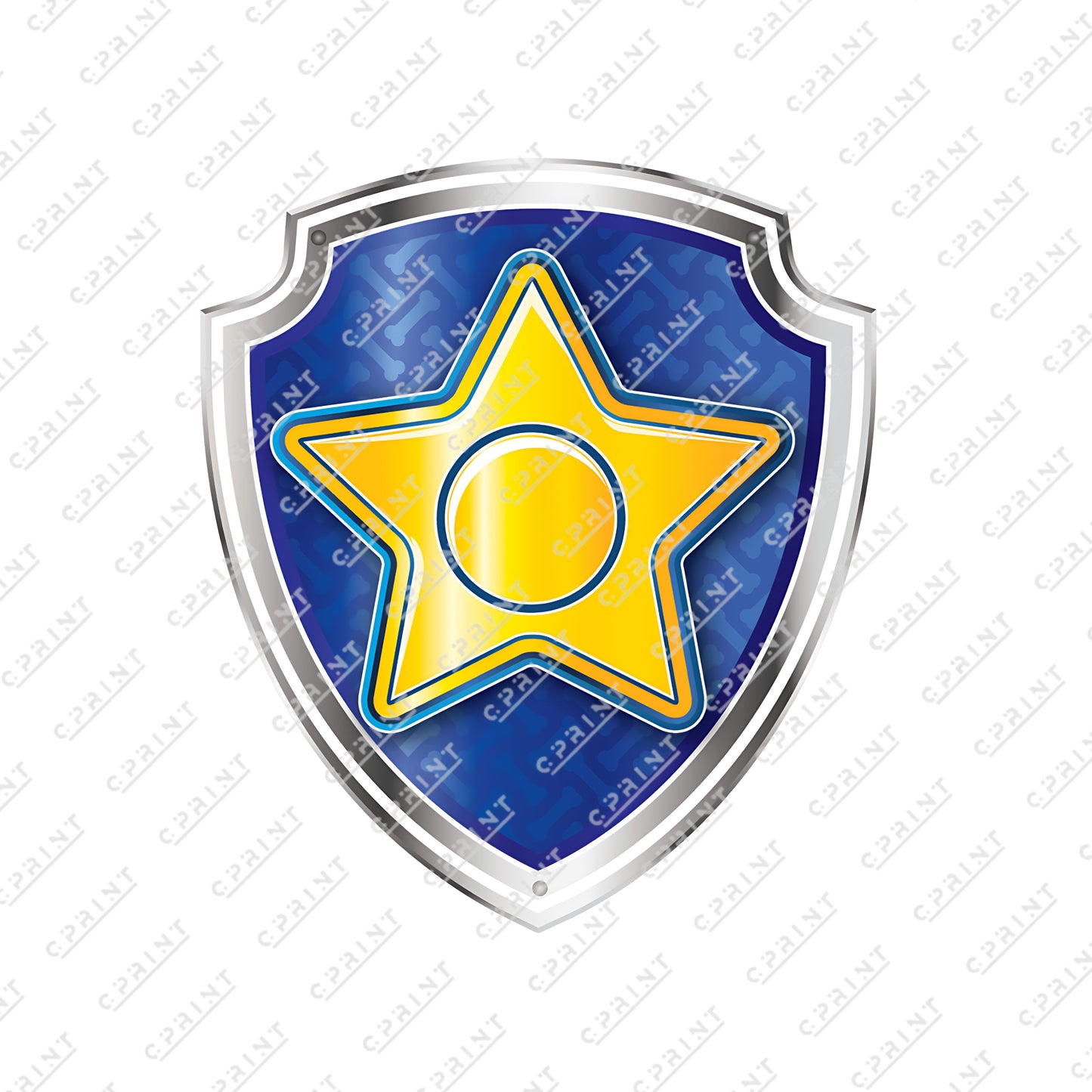 PAW Patrol Chase Police Badge Cardboard Cutout