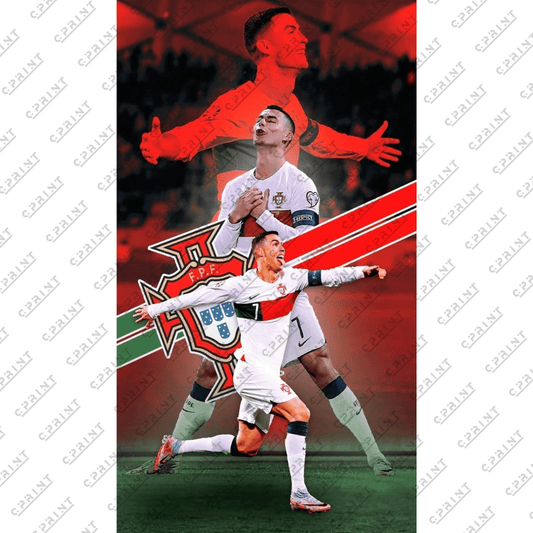 Cristiano Ronaldo Portugal National Team Backdrop - C Print USA