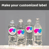 Customize Water Bottles Stickers 8x2 Inch - C Print USA