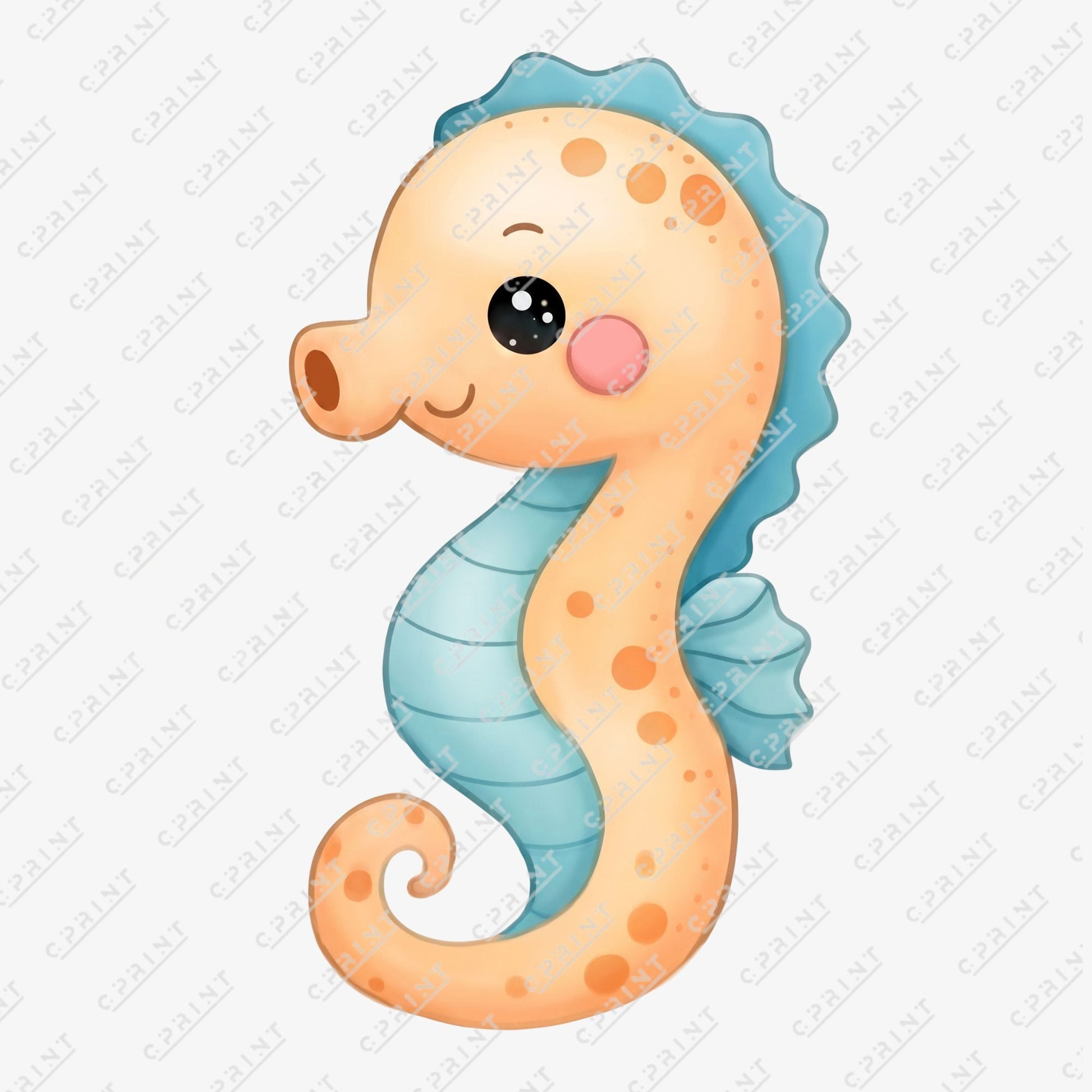 Cute Seahorse Cutout - C Print USA