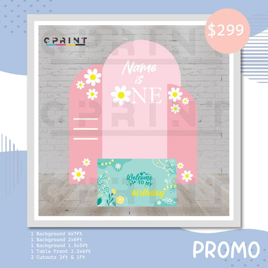Daisy flower's theme Bundle Design - C Print USA