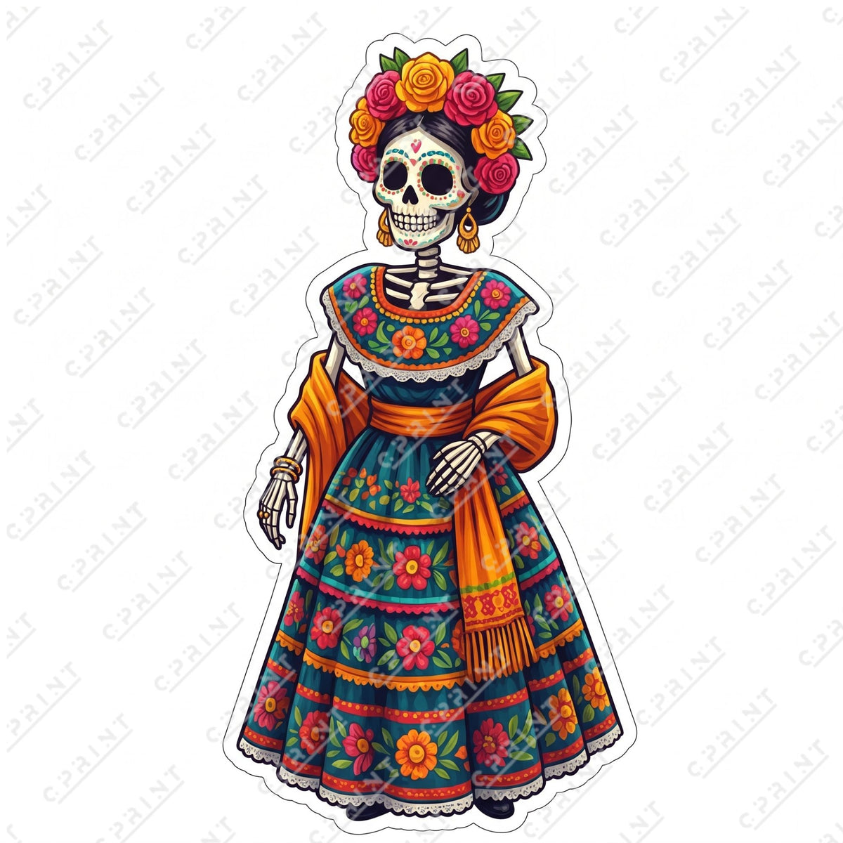 Día de los muertos Cutout - C Print USA