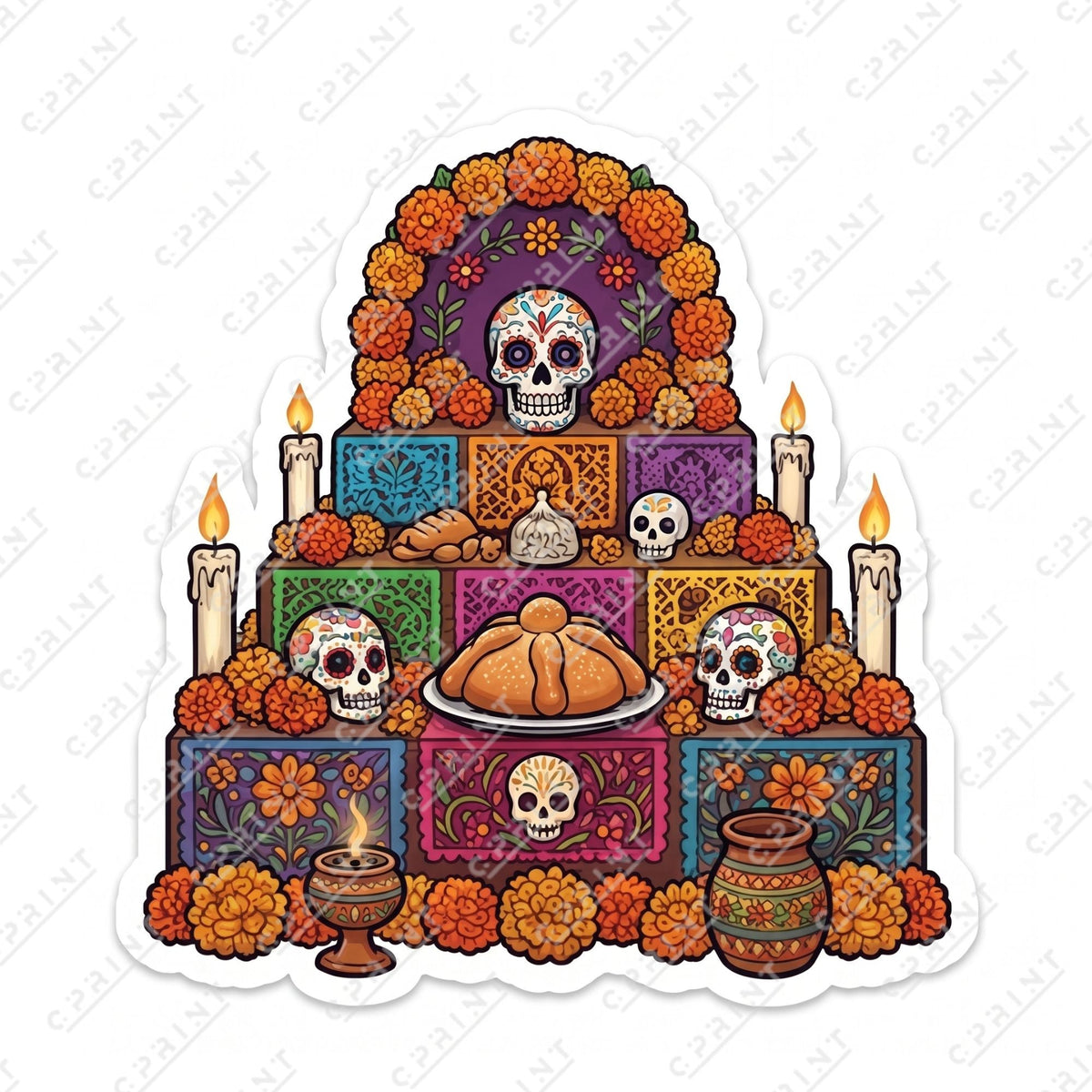 Día de los muertos Cutout - C Print USA
