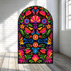 Día de los Muertos Mexican Folk Floral Arch Backdrop - C Print USA