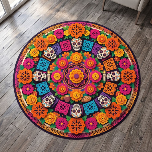 Día De Los Muertos Printed Party Floor Decals for Event - C Print USA