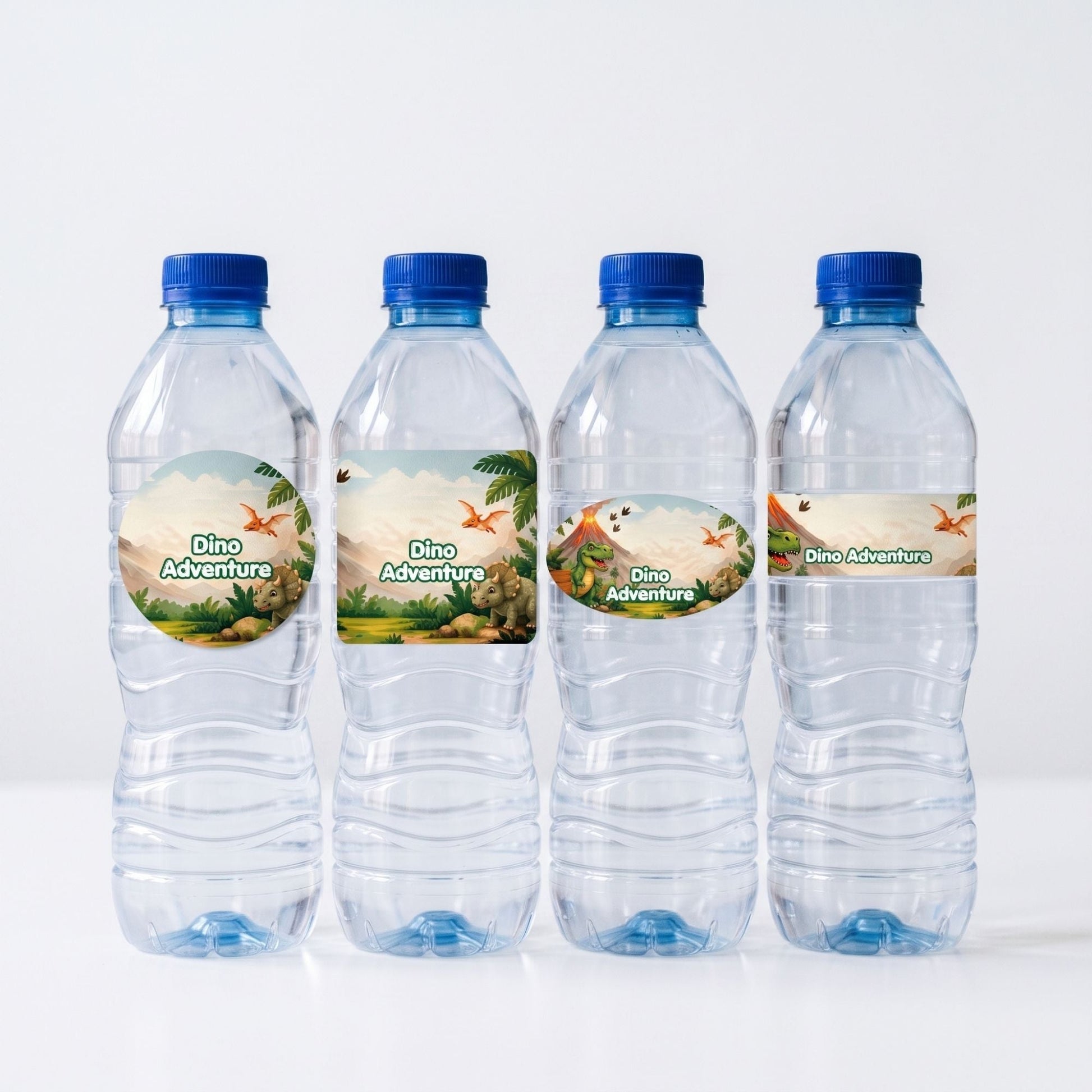 Dino Adventure- Customize Water Bottles Stickers - C Print USA