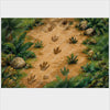 Dino Adventure Printed Party Floor Decals for Dinosaur Birthday - C Print USA