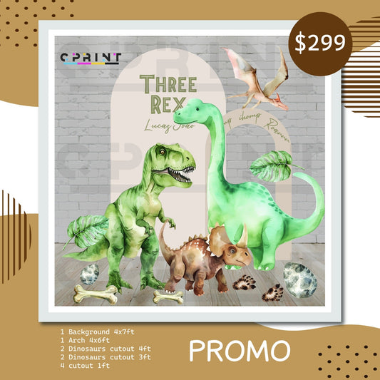 Dinosaurs Themed Party Bundle Design - C Print USA