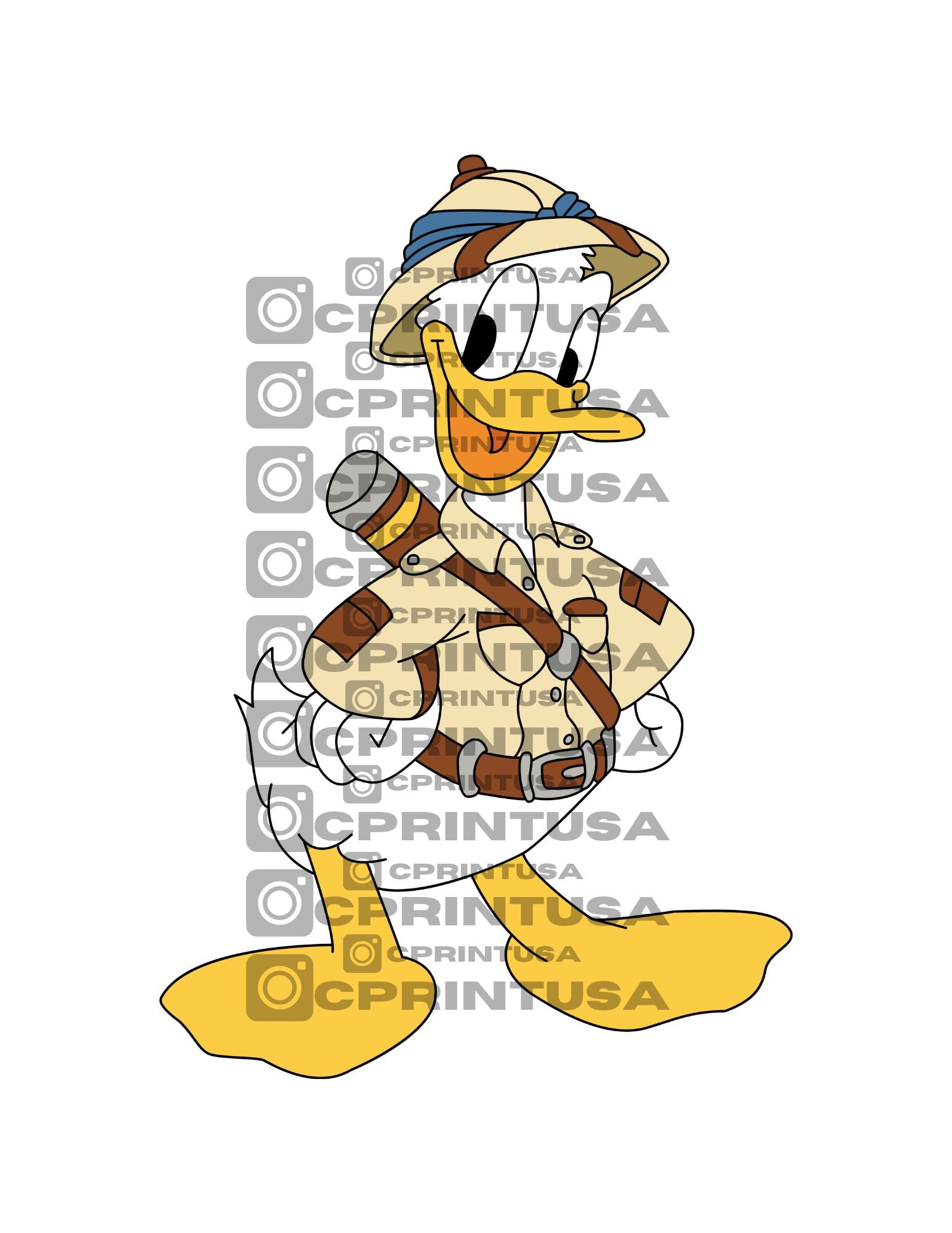 DONALD DUCK SAFARI CUT OUT - C Print USA