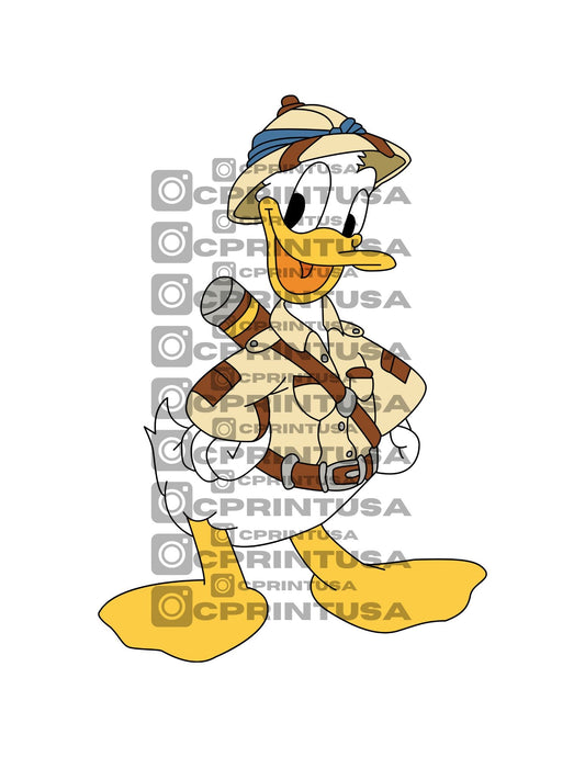 DONALD DUCK SAFARI CUT OUT - C Print USA