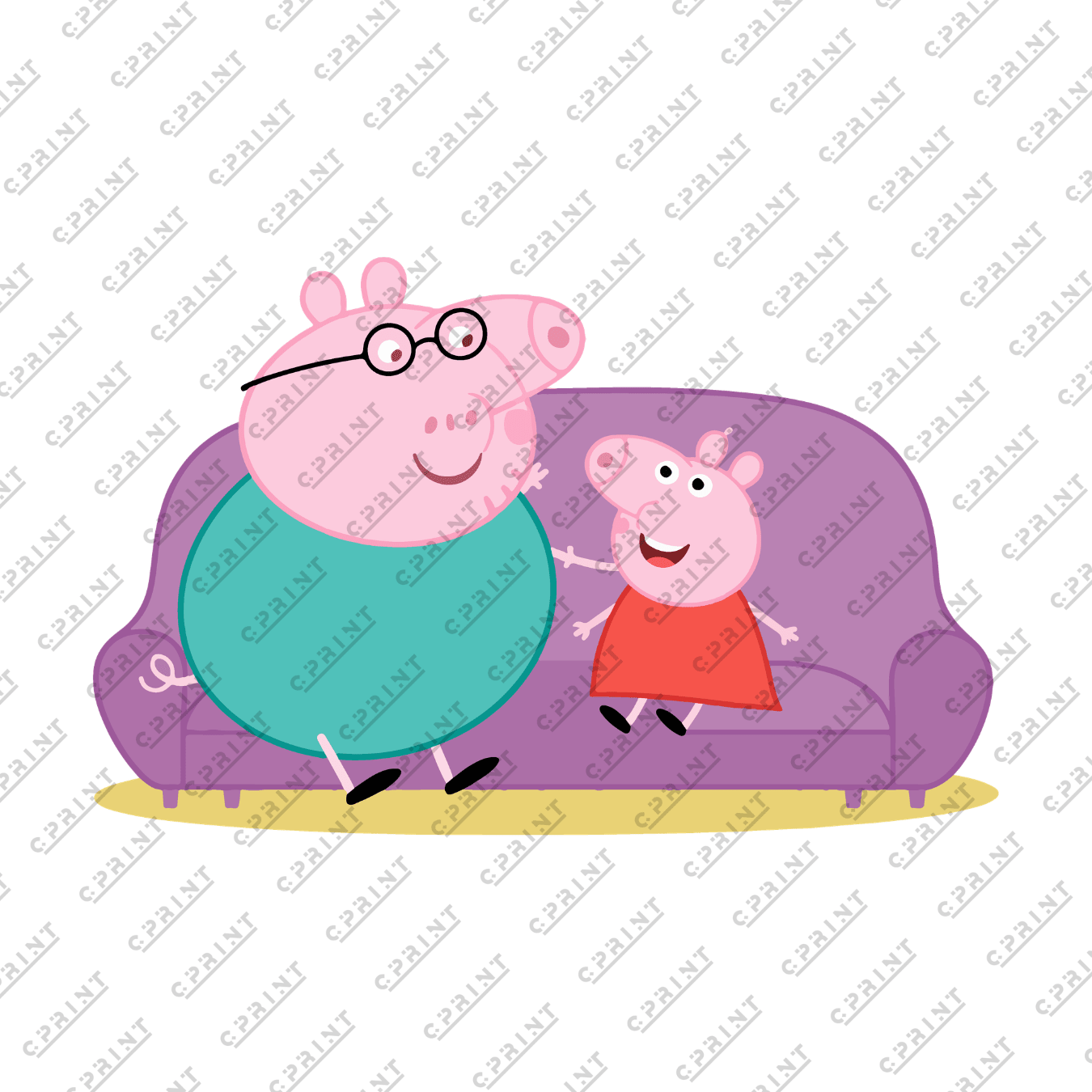 Grandpa Pig & Pepa Characters - C Print USA