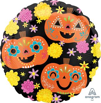 Halloween Day of the Dead Pumpkins 17" - C Print USA