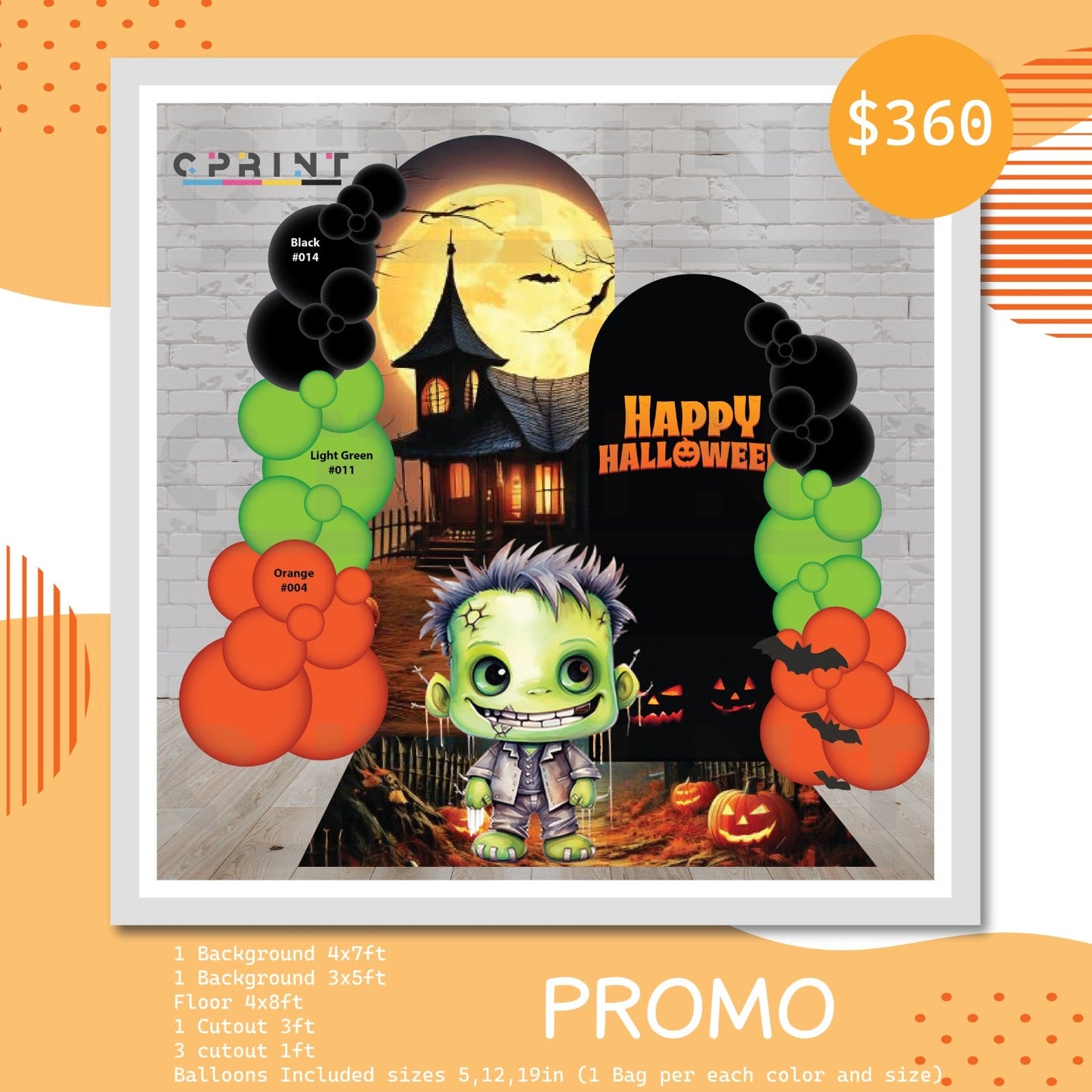 Halloween Frankenstein Bundle Design - C Print USA