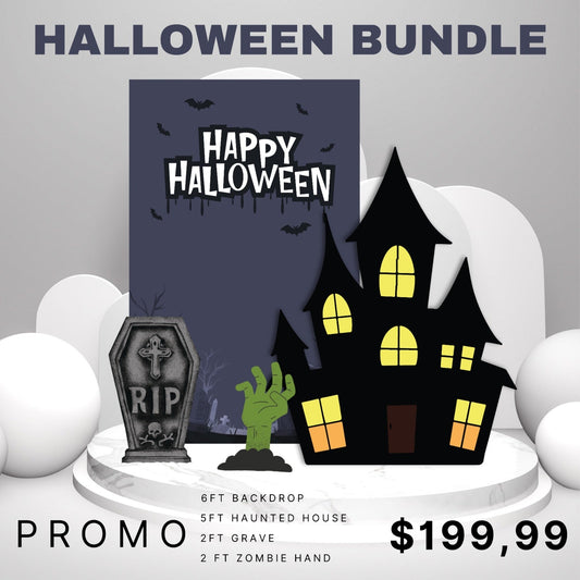 Halloween Grey Backdrop - C Print USA