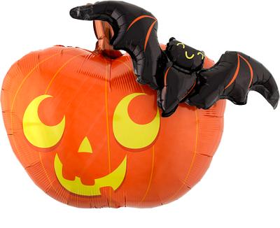 Halloween Pumpkin & Bat 31" - C Print USA