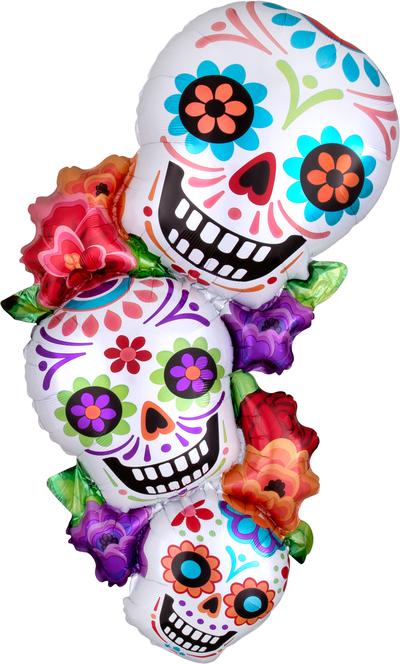 Halloween Stacking Sugar Skulls 38" - C Print USA