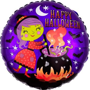 Halloween Witch & Cauldron 17" - C Print USA