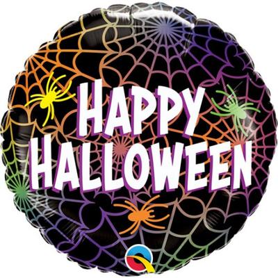 Happy Halloween Spiders & Webs 18" - C Print USA