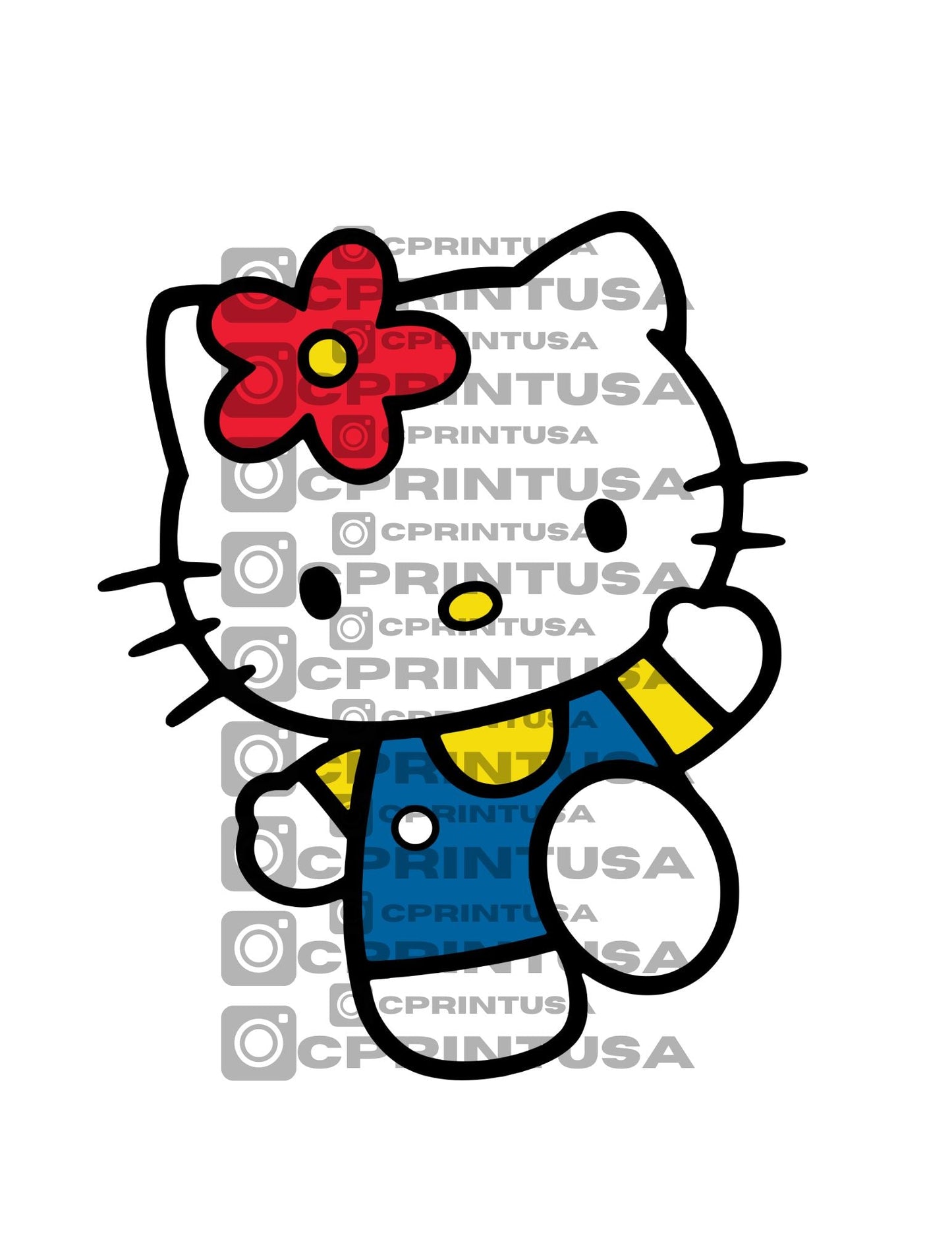 HELLO KITTY CUT OUT - C Print USA