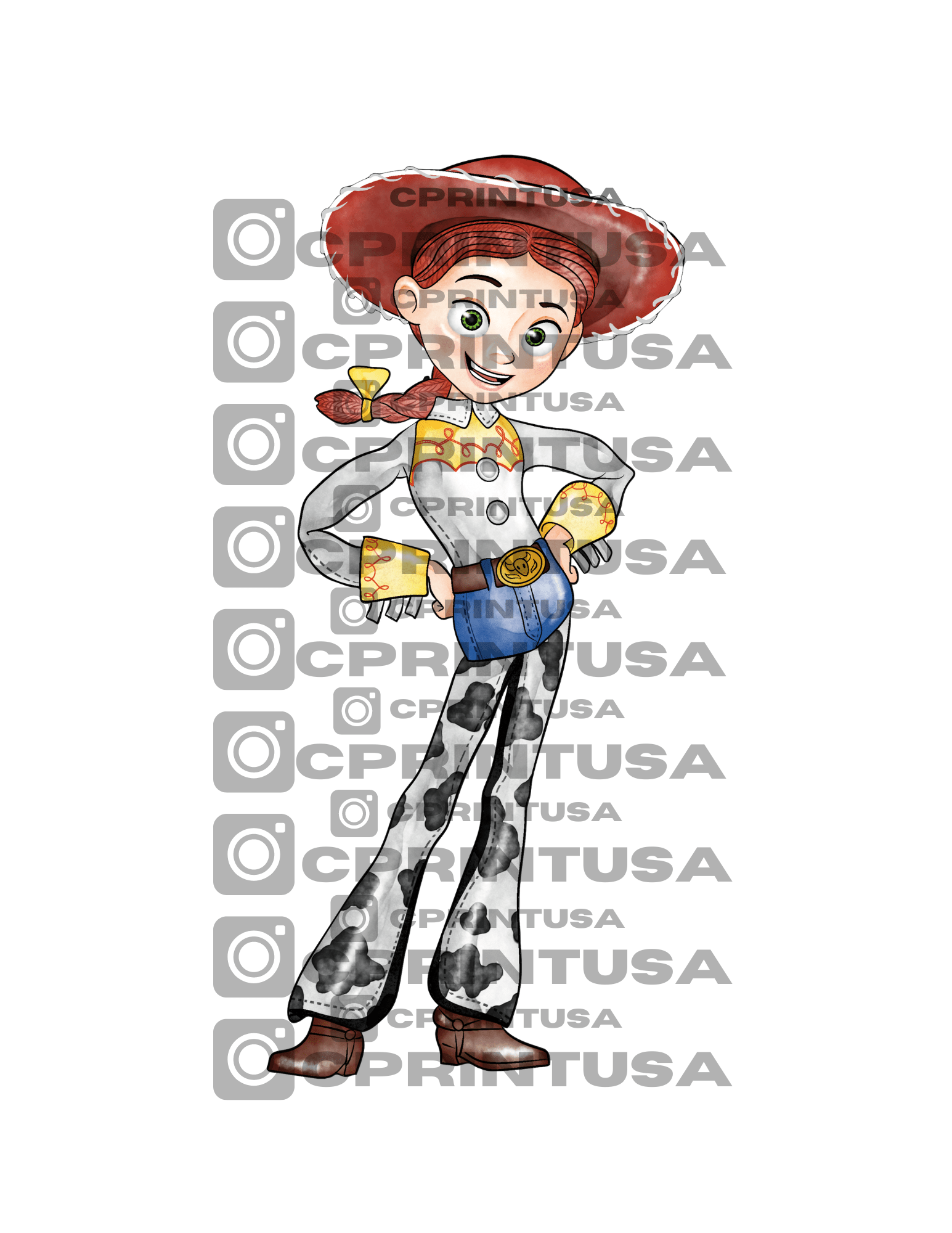 JESSE WATERCOLOR TOY STORY CUT OUT - C Print USA
