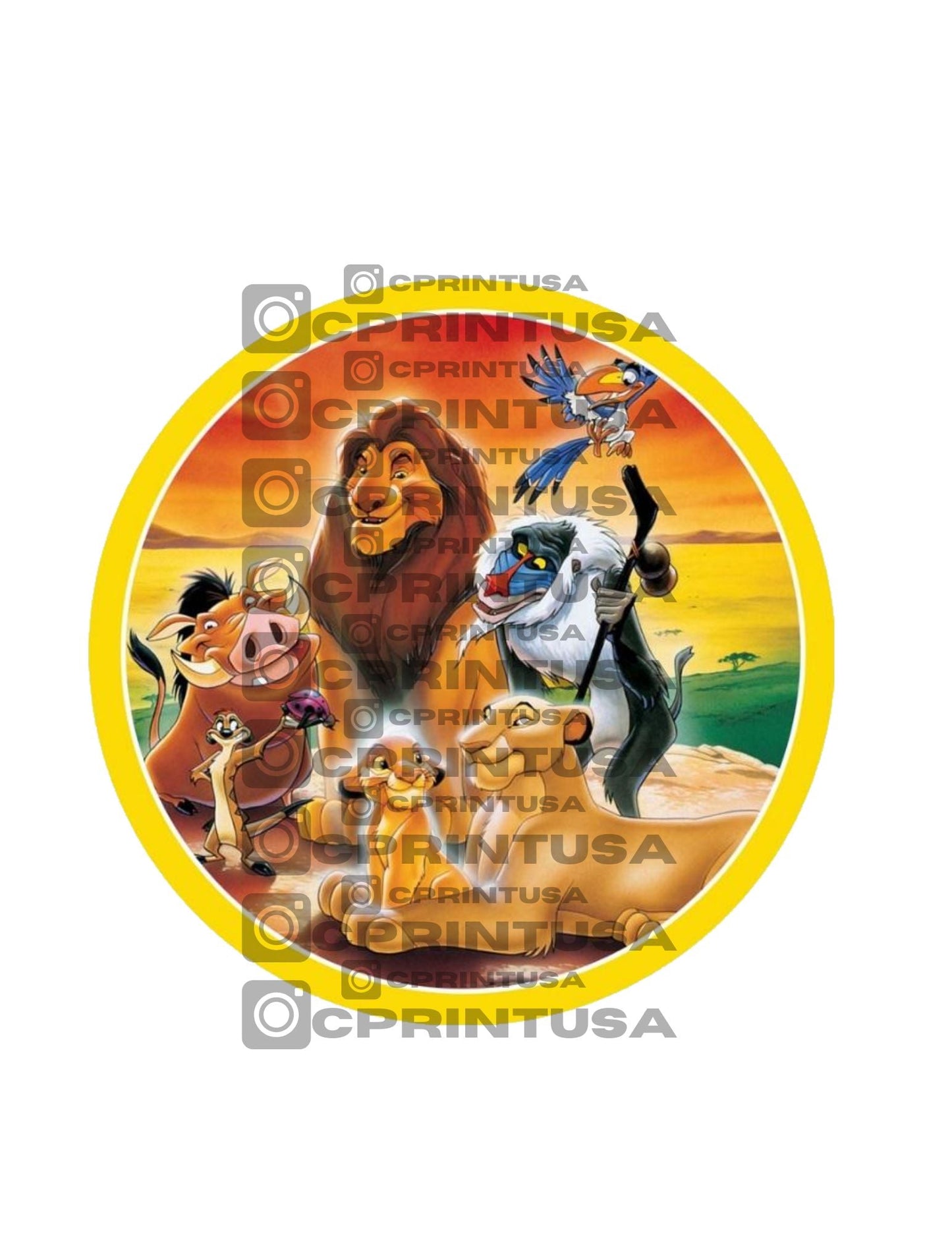 LION KING CUT OUT - C Print USA