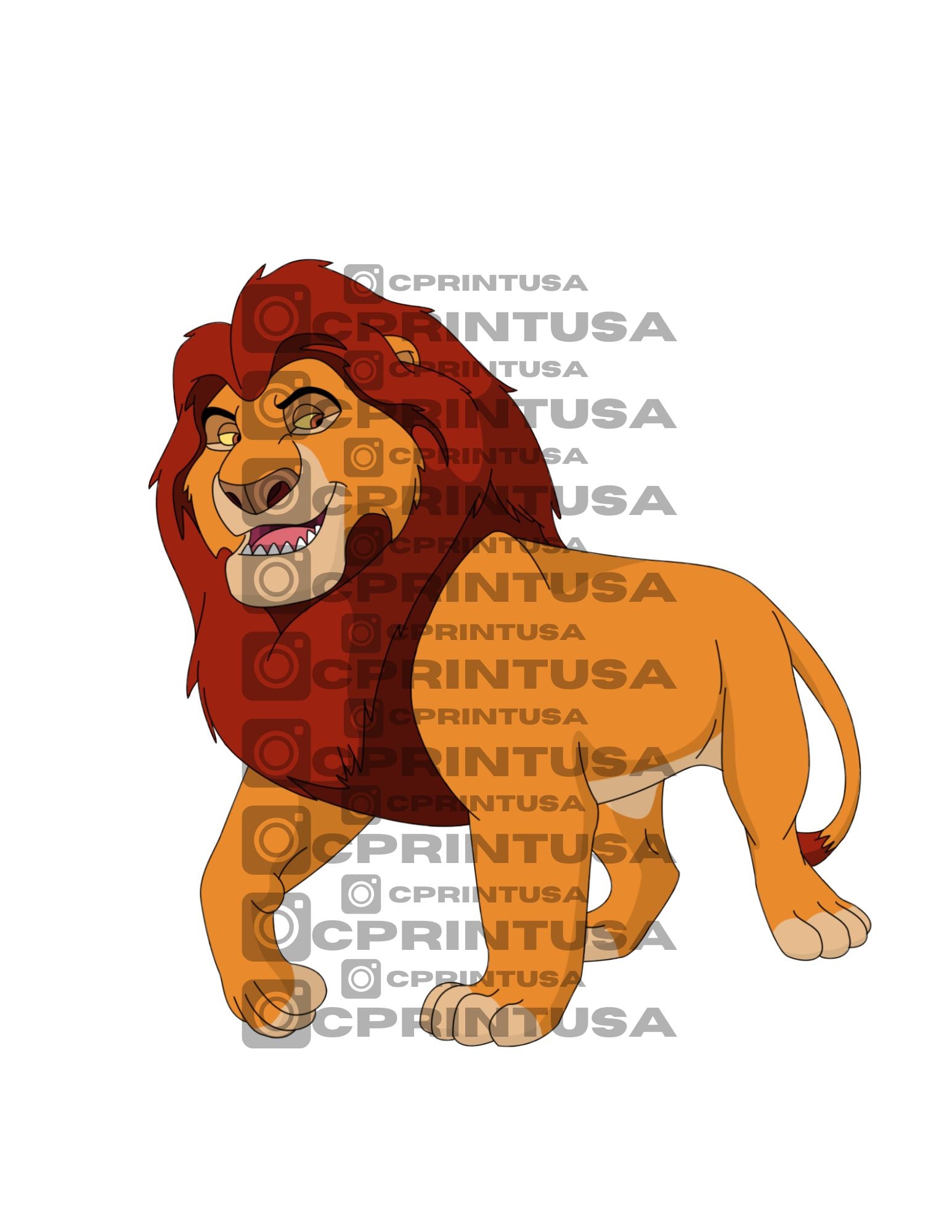 LION KING CUT OUT - C Print USA