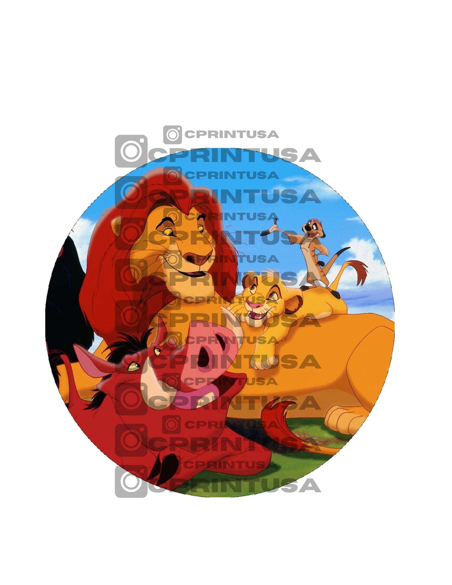 LION KING CUT OUT - C Print USA