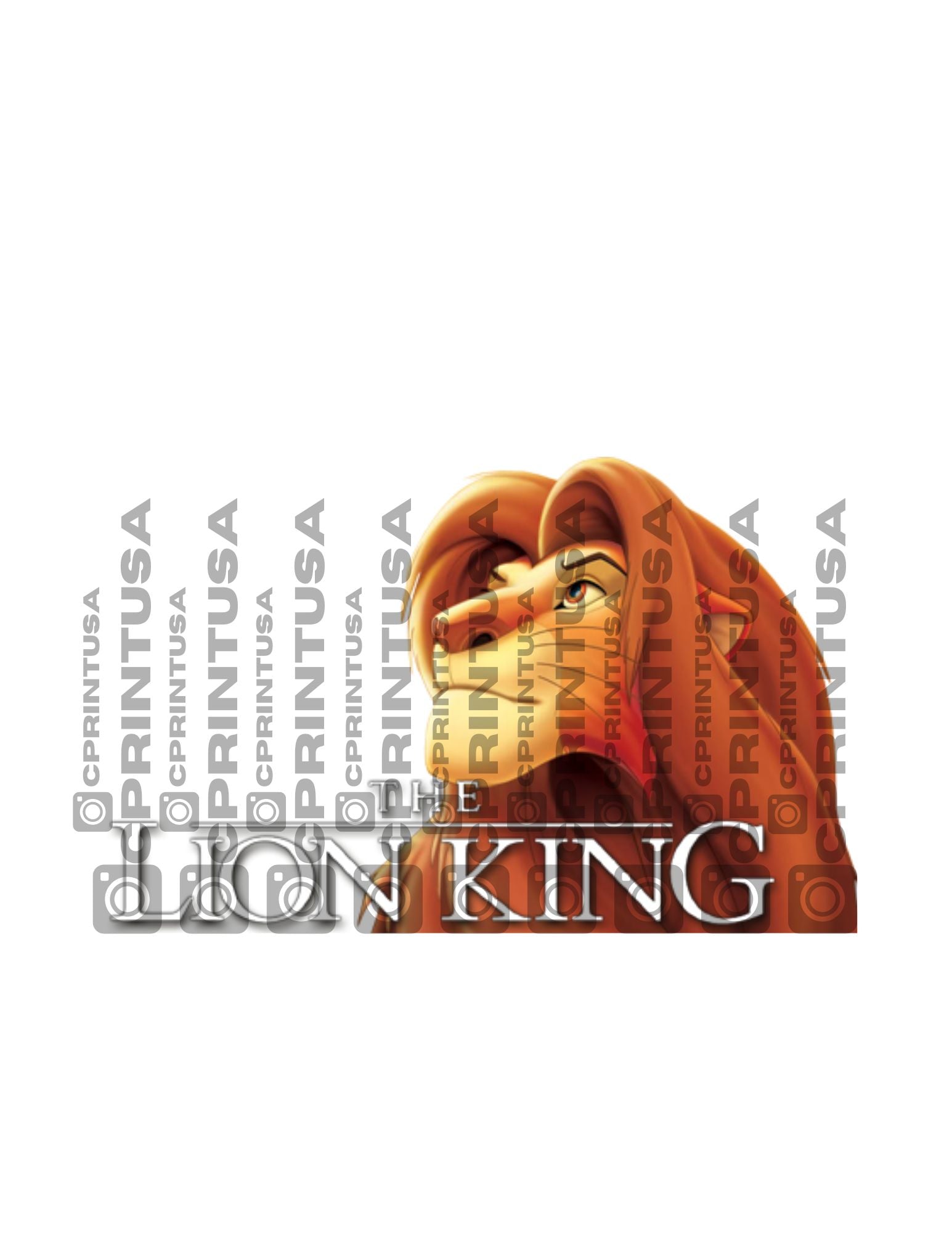 LION KING CUT OUT - C Print USA