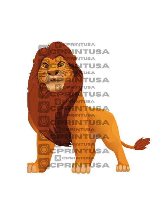 LION KING CUT OUT - C Print USA