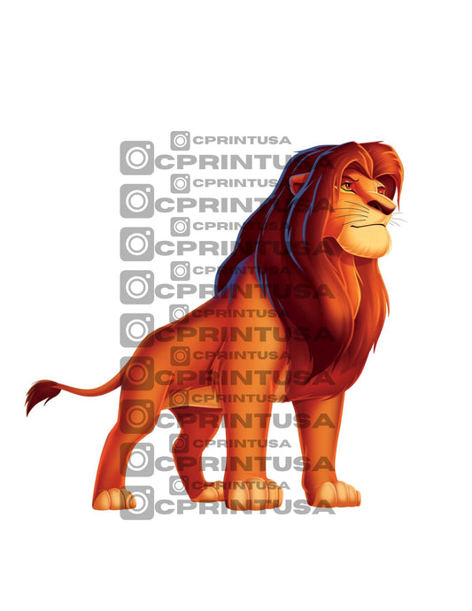 LION KING CUT OUT - C Print USA