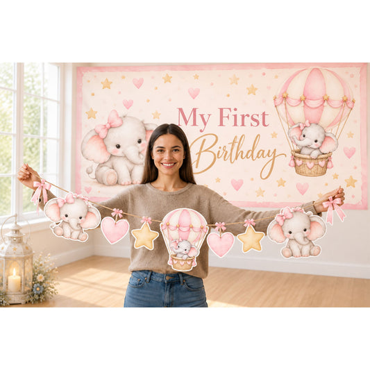 Little Elephant - Big Head Garland - C Print USA