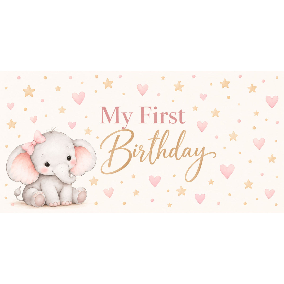 Little Elephant Horizontal Backdrop - C Print USA