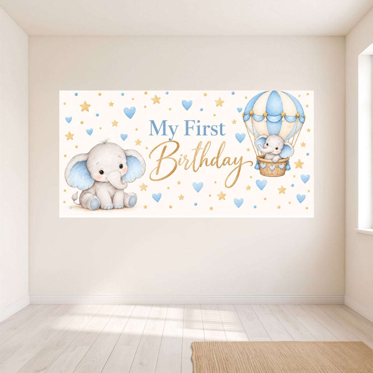 Little Elephant Horizontal Backdrop - C Print USA