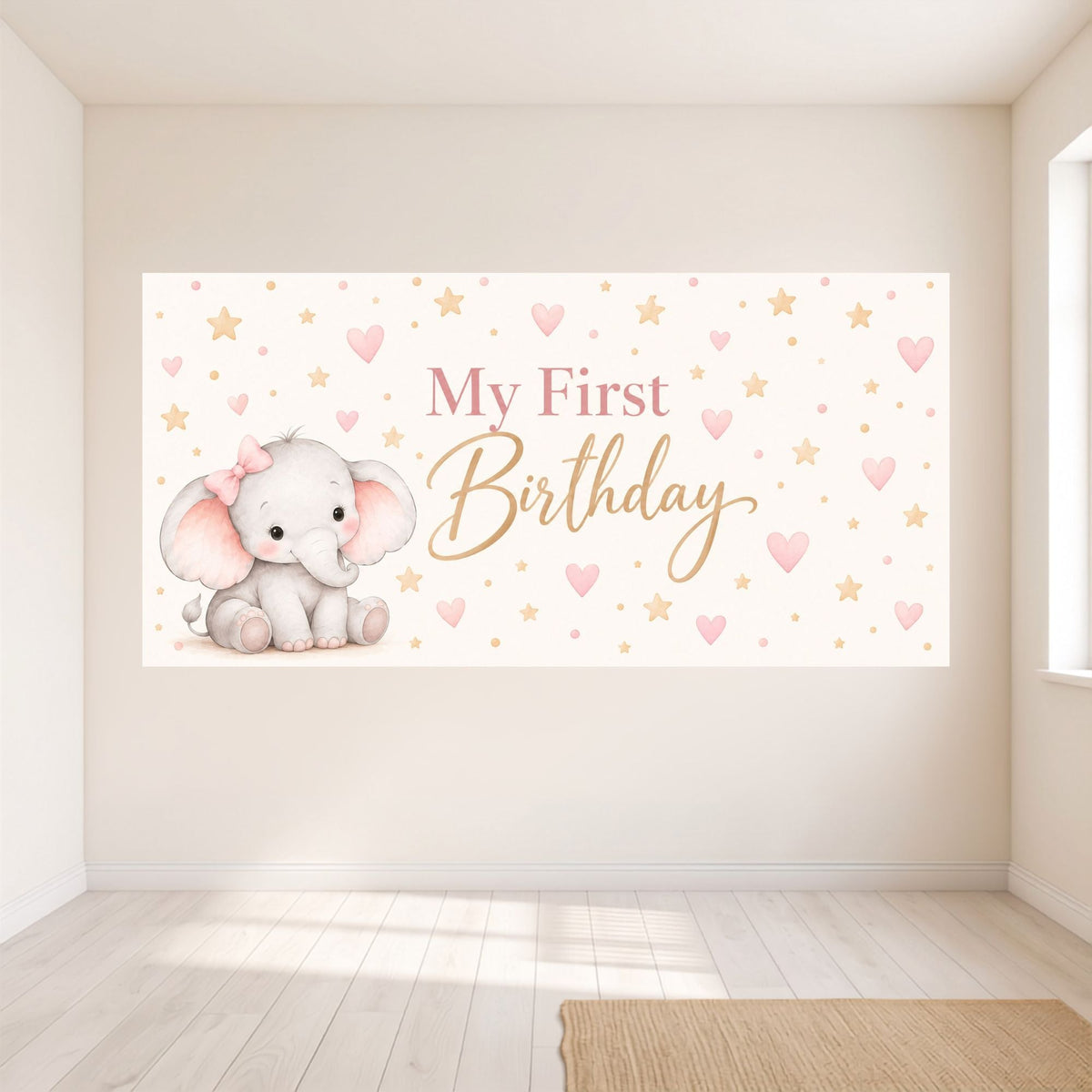 Little Elephant Horizontal Backdrop - C Print USA